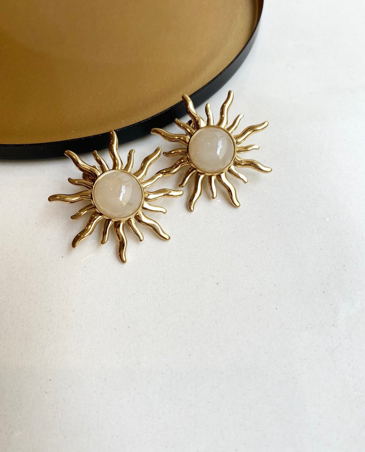 Boucles d'oreilles Ambre