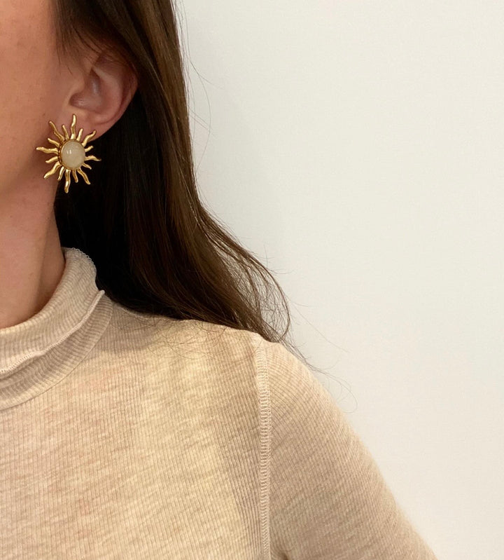 Boucles d'oreilles Ambre